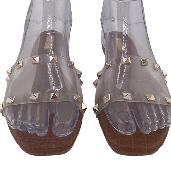 NWOB Qupid Hazy Studded Slide Flat Sandals Size 6.5 - Picture 5 of 8